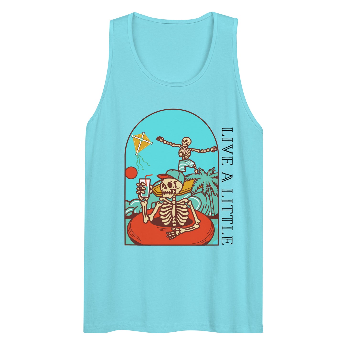 Live a little tank top. Multiple colors available