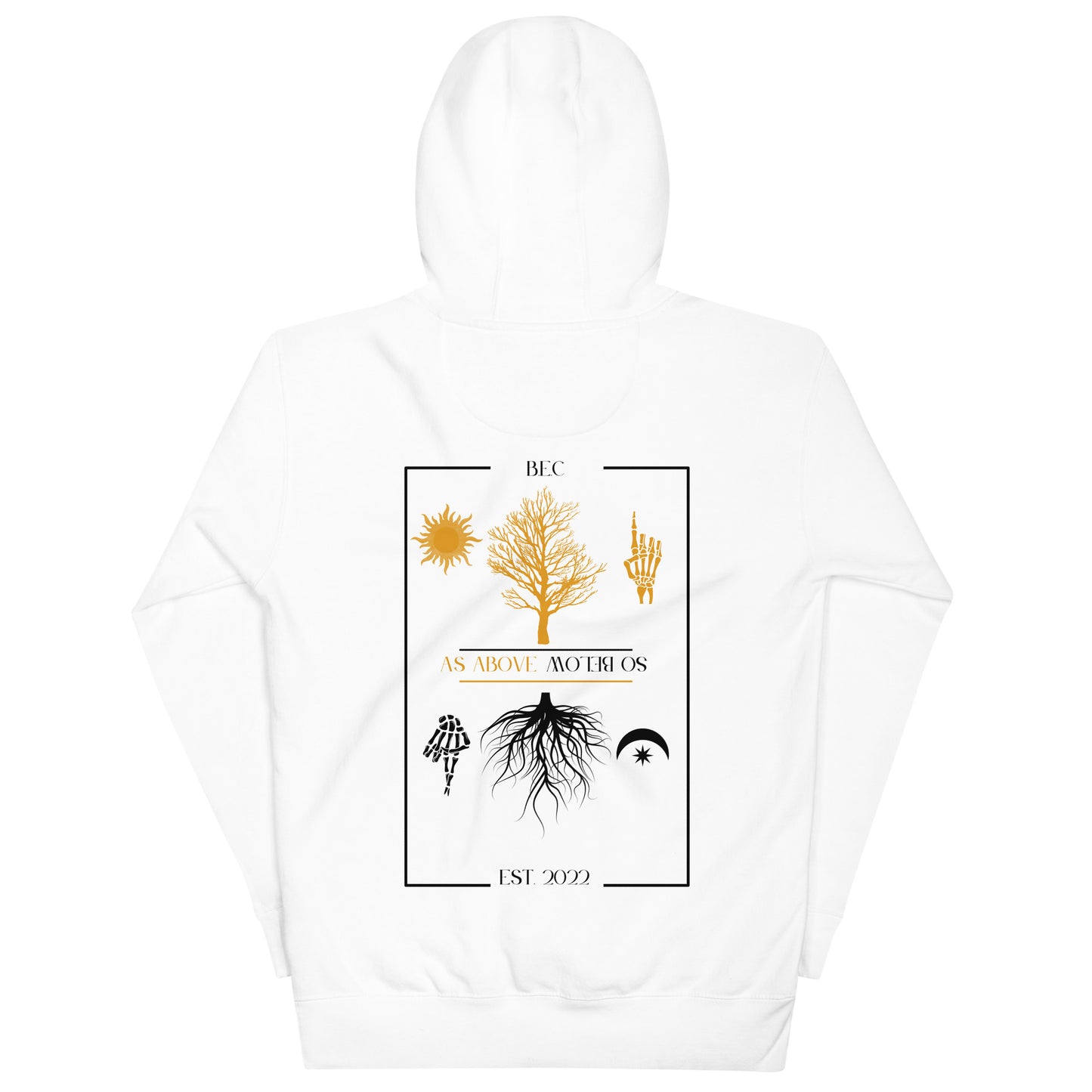 As Above So Below Hoodie, White