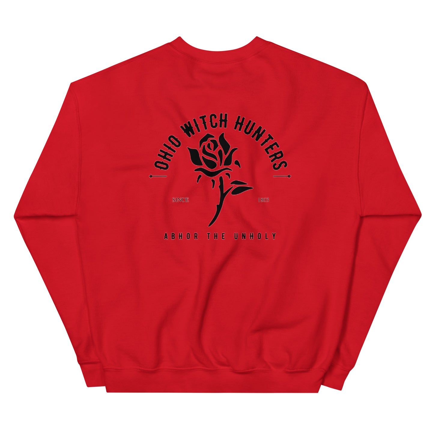 Witch Hunter Red Crewneck